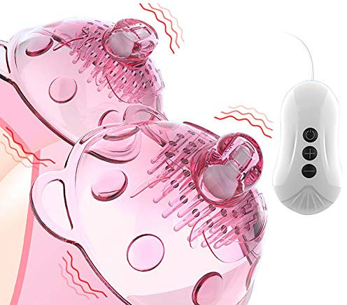 SETSCZY Sucker à TéTons Vibromasseur, Jouets Sexuels pour Stimuler Le Clitoris et Les Mamelons et la Poitrine avec 10 Modes De Vibration, Sex Toys pour Couple/Femme/Homme,Rose
