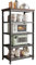 Awoyep Standregal 5 Etagen Küchenregal Bäckerregal: Regal Küche Schmalesregal mit Rollen Lagerregal Mikrowellen Regal Multifunktionale Metallregal Wohnzimmerregal für Küche Büro (Schwarz, 5 Tier)