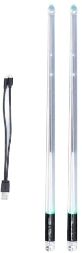 Pilons LED USB Rechargeable Light Up Bâtons de tambour 15 Changement de couleur Lueur dans l'obscurité Pilons pour la performance de scène Ensembles de batterie Électronique