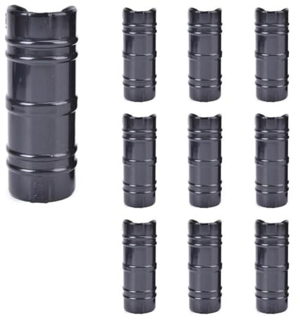 UTTASU Kit di 10 connettori per serra e morsetto per pellicola, plastica ABS+PC, per tubi da 22 mm, 25 mm, 32 mm, nero
