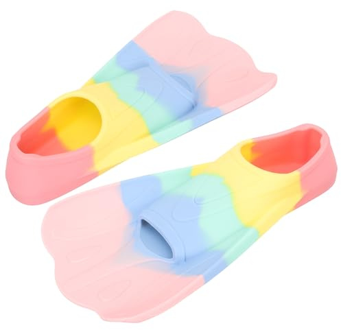 PRETYZOOM Aletas de Natación, Aletas para Snorkel de Silicona, 1 Par, Xs30-32, Flexibles, Ayuda para Nadar, para Piscina y Mar