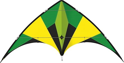 Paul Günther 1084 - Cometa Deportiva Active Loop 160, Cometa para Expertos, Vela de poliéster Ripstop Resistente al desgarro, Varillas robustas de Fibra de Vidrio, Aprox. 160 x 80 cm