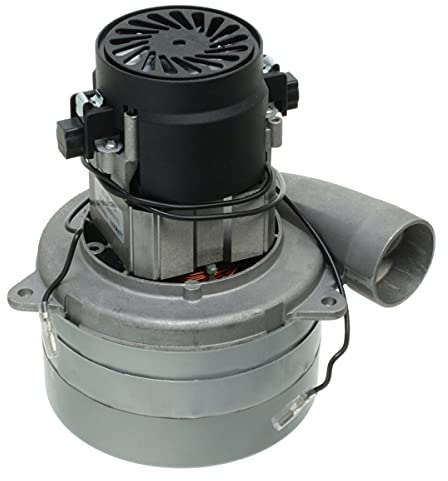 Paxanpax 065900020, motor de derivación tangencial de 3 etapas de 5.7 pulgadas, 240 V, 1400 W, completo con carcasa y tubo, gris y negro