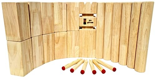 Kubb Spiel Gummibaum XXL [Vergleichstest-Sieger] WM-Größe - 8.4kg