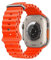HdanMole Silicone Ocean Strap Compatible with Apple Watch Ultra 2 / Ultra 49mm 46mm 45mm 44mm 42mm 41mm 40mm 38mm, Soft Sport Band for iwatch Series 10 Ultra 9 8 7 6 5 4 3 2 1 SE, Orange