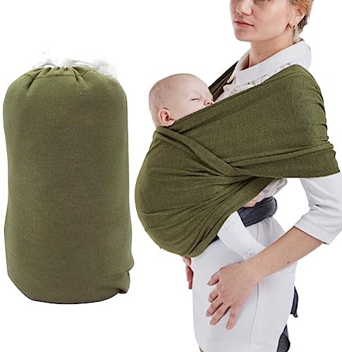 Babytragetuch dehnbar Premium Trage Neugeborene bis Kleinkinder Stilltragen Mehrzweck Babytrage Stillbezug – weich und leicht – belastbar bis zu 15 kg