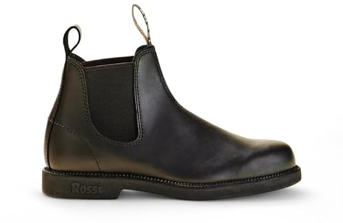Rossi Booma 607 Stivaletti Chelsea Unisex Australiani in Pelle Nera
