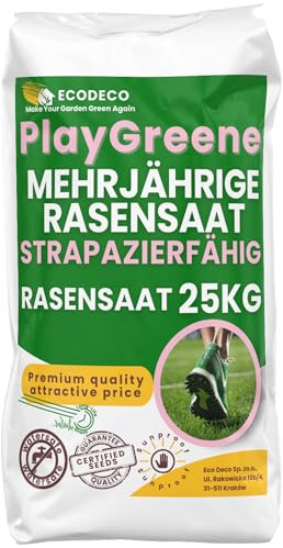 Semillas Cesped Resistente y Crecimiento Rápido 25kg – Mezcla de Semillas para Césped Natural Deportivo y Jardín, Alta Densidad, Ideal para Siembra y Repoblación, Soporta Pisoteo