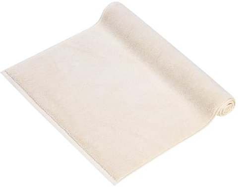 herzbach home Premium Badvorleger PURA | 50 x 70 cm | 100% Baumwolle | Extra weich | Badteppich | Farbe: Creme