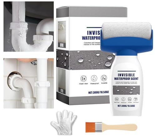Rrlihjgu Spray Sellante Impermeable - Spray Impermeabilizante - Alta Adherencia, Secado Rápido Y Duradero Para Reparar Grietas En Techos De Hormigón, Madera, Metal Y Cobertizos