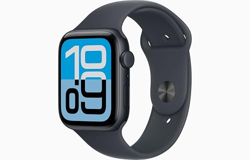 Apple Watch SE 3 [GPS + Cellular, 44mm] Caja de Aluminio Medianoche con Correa Deportiva Color Medianoche, M/L (Reacondicionado)
