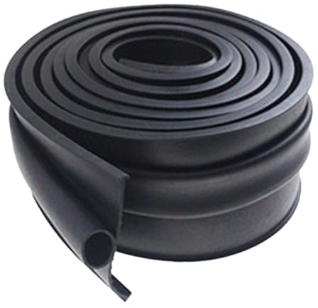 Tira de sellado para puerta de garaje 3M de goma negra resistente a la intemperie para protección contra el viento y la lluvia, compatible con puertas seccionales y enrollables