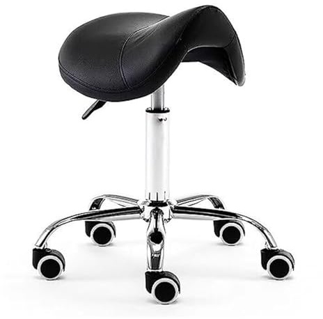 LQVAIPT Taburete hidráulico con Silla de Montar, Asiento Giratorio Moderno con Ruedas, cómoda Silla de Equilibrio de Belleza for una Espalda Sana