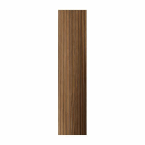 Pannello decorativo in PVC a listelli effetto doghe in legno Set 10 pz 120x30 Rivestimento murale Noce chiaro