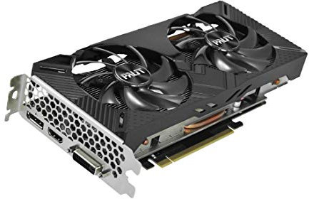 Palit GeForce RTX 2060 Dual 6 GB GDDR6 Graphics Card, DisplayPort, HDMI, Dual-Link DVI-D, Dual Fan Design