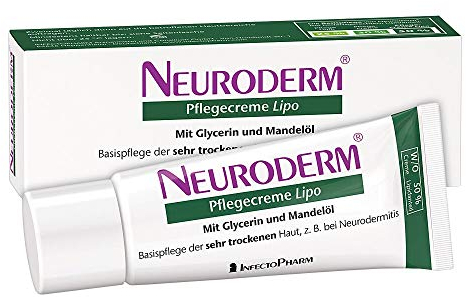 NEURODERM Pflegecreme Lipo, 100 ml – Creme mit Glycerin bei Neurodermitis | Lipolotio für sehr trockene Haut bei Ekzemen | Für Erwachsene, Kinder & Säuglinge – Reduziert Hauttrockenheit