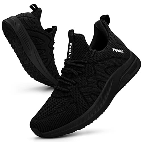 Feethit Womens Running Shoes Tennis Walking Workout Gym Sneakers Black 9