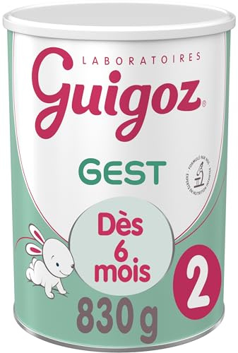 GUIGOZ GUIGOZGest 2 Lait bébé en poudre 2ème âge - de 6 à 12 mois - Boîte de 830g