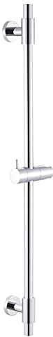 KES Duschstange mit Duschkopfhalterung Brausestange Edelstahl SUS304 Duschstange Variabel Wandstange Dsuche 78CM Duschhalterung Poliert, F209S78-PS