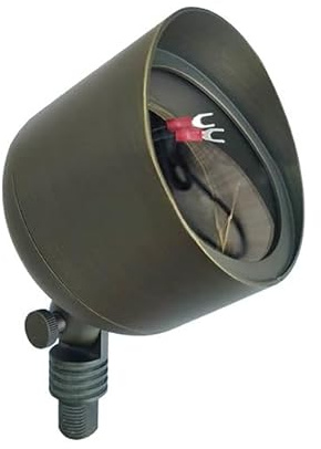 Ironsmith Lighting Products Adjustable Spot Light Bronze Finish, Solid Brass Construction, MR16 G4 Socket, Spike Mount, 5W LED (Ironsmith Forge™ Pro PAR36 Spotlight (Fixture Only))