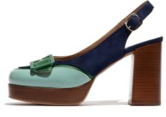 Fly London EVAH243FLY, Zapatos Mujer, Sky Blue/Emerald/Blue, 38 EU