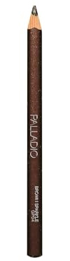 Palladio Glitter Eyeliner Pencil, Longlasting Creamy Cosmetic, Shimmer Eye Liner, Buttery Smooth Tip Professional Makeup Glittery Pencil Sharpenable, Brown Sparkle