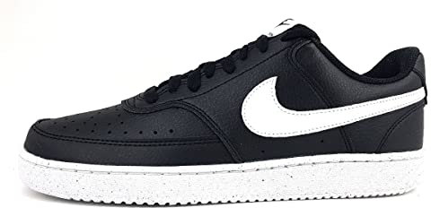 NIKE Nike Court Vision Low Next Nature, Sneaker Hombre, Negro Black White, 39 EU