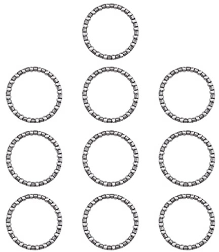 eMagTech 10pcs Roulement à Billes Vélo Casque Roulement avec 20 Billes Direction Roulements pour Vélos de Montagne Pignon Fixe Vélo Manivelle Pédalier