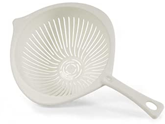 Colino colapasta alimenti cucina in plastica bianco con manico 33 * 20 * 10 cm MBY-786211