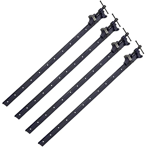 AB Tools 48’ (1200 mm) Étau de serrage dormant en fonte à profil en T - 4 pièces