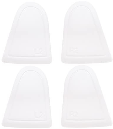 2 Pairs Trigger Stop Assistant Buttons Compatible with PS5 Controller L2 R2 Trigger Pad Joystick Extender Triggers Buttons ABS White