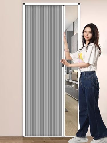 ZAQYCM 240 220 215 203 200 CM Tall Folding Concertina Door, 100 93 90 83 80 73 70 63 60 CM Wide Invisible Sliding Door Kit, Custom Size Doors Internal House(H 203cm,W 100cm)