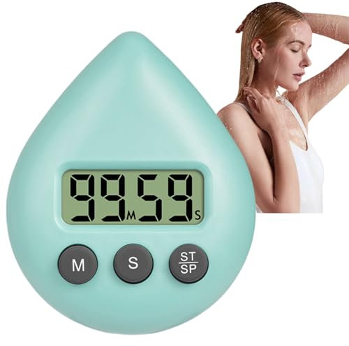 Minuteur de douche numérique étanche, horloge de douche numérique, horloge de salle de bain étanche, minuterie d'économie d'énergie, minuterie de toilette T/imer, brosse à dents T/imer, salle de bain
