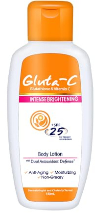 Gluta-C Intense Whitening Body Lotion SPF25 ljusgivande bodylotion, 125 ml