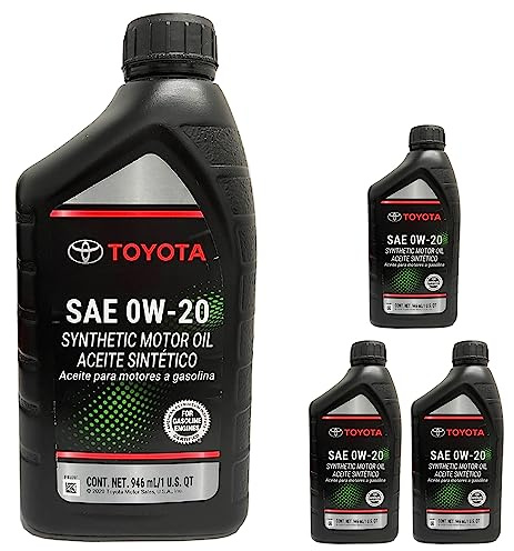 TOYOTA Genuine OEM 00279-0WQTE-01 Oil (4 QUARTS)