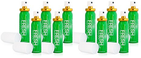 10x Fresh MINT BREATH SPRAY Antibacterial SUGAR FREE Bad Breath & Smokers 20ml