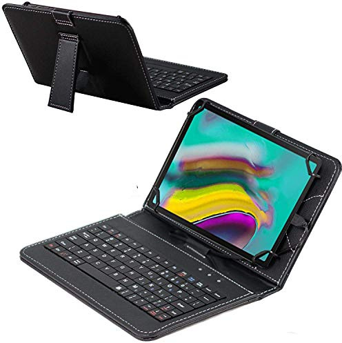 Navitech Svart tangentbordsfodral kompatibel med Tianyida 10,1 tum Phablet