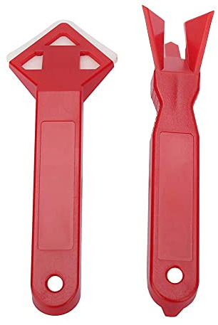 2 Pieces Silicone Caulking Tools 3 in 1 Sealant Remover Caulking Glass Cement Scraper Tape Floors Paint Glass Knife Puller Seal Plate Level Tool