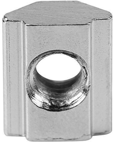 Tuerca de Perfil de Aluminio de 50 Piezas/Lote, Tuercas en T Cuadradas de Bloque de Tuercas con Ranura en T Deslizante de Acero Al Carbono Recubierto de Níquel para(European standard 20 type-M4)