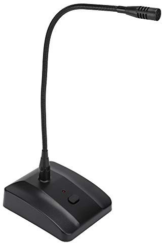Tonysa Desktop Gooseneck Microphone, Wired Conference Paging Talkback Mic With On Off Button, Gooseneck Mount