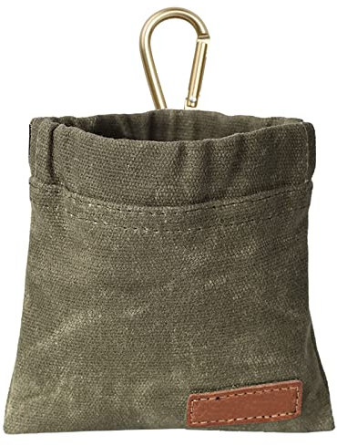 1 Pièce Sac friandise pour Chien,Petit Sac à Friandises pour Chien,Pochette Friandises avec Mousqueton,Pochette à Friandises pour Chien Portable,pour Chiot Promenade entraînement(Vert)