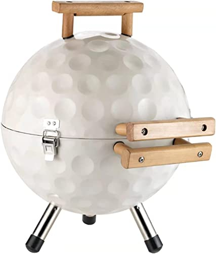 GaRcan Grilles à Charbon Four à Charbon de Bois Portable en Forme de Football Gril sphérique Mini Rond extérieur Barbecue à Charbon de Bois Poêle à Kebab Pliable