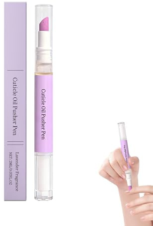 Penna per Cures Unghie 3 in 1 Penna per Olio la Cura delle Cuticole Penne Liquide per Rimozione Cuticole con Corpo Girevole e Punta in Ceramica Penne per Riparare Unghie Screpolate e Secche (1)