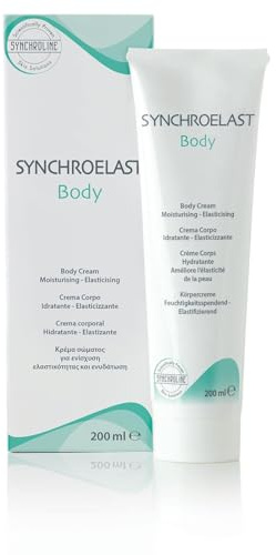 Synchroline - Synchroelast Body Cream Anti-Cellulite Körpercreme 200 ml mit Escin, Diosmin und Vitamin E, entwässernde und straffende Wirkung gegen schwere Beine, Made in Italy