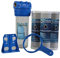 Filtergehäuse SET 10 Zoll x 1 IG + 3x AKTIVKOHLE BLOCK Filter Wasserfilter Hauswasserwerk Trinkwasser Garten Wasser Brunnen Zisternen Pool Pumpen Vorfilter