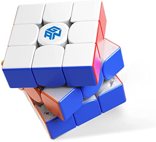 GAN12 Maglev Cubo di Velocità Professionale 3x3 Speed Cube, 64 Punti Magnetici, Cubo Magnetico con Auto-Allineamento a 35°, 36 Sensazioni di Rotazione Regolabili, Ideale per Avanzati e Regalo(Frost)