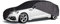 Walser CarComfort Autoplane Indoor Eco Auto XL - Telo di copertura per auto traspirante, per interni, colore: Grigio/Nero
