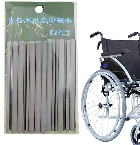 Loupsiy Fahrradspeichenreflektor, 12 Stück Fahrradspeichenreflektoren für Mountainbike, Multifunktionale Fahrradspeichen-Leuchtstäbe, Fahrradräder, Speichenreflektoren für Fahrradzubehör