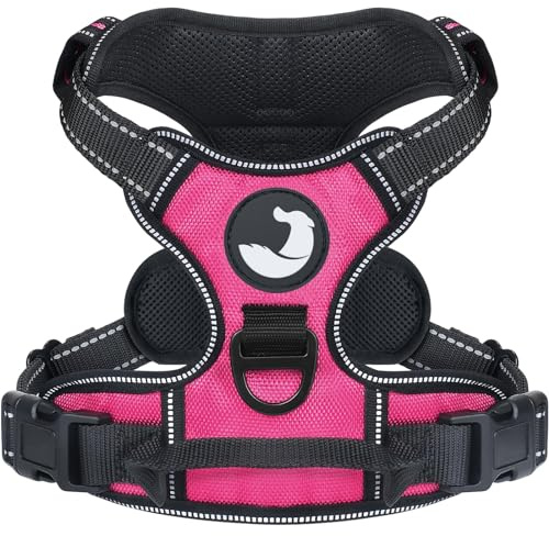 Joytale Anti-Traction Harnais Grand Chien, Rose Vif, L
