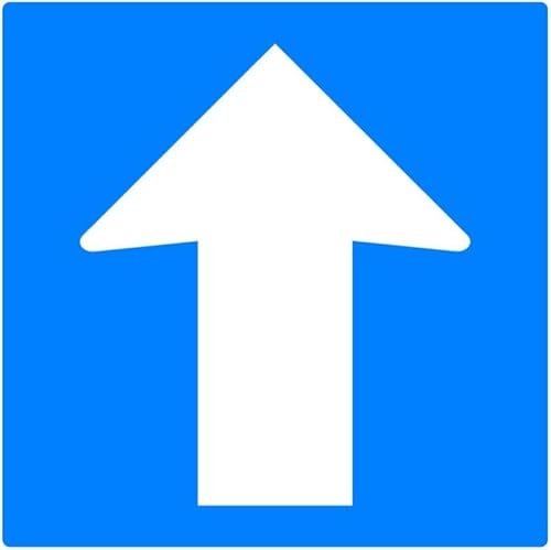 Signalétique.biz France – Panneau temporaire réfléchissant en plastique COMACEL 500 mm – Sens unique